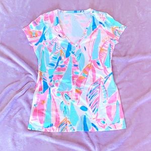 S NWOT Lilly Pulitzer Michelle Top in Out To Sea